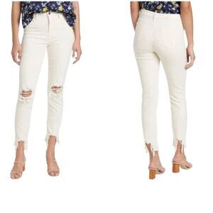 L’agence cream high line distressed skinny jeans size 28